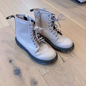 Girls Taupe Dr Martens size 2